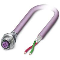 Phoenix Contact 1534384 Sensor/actuator inbouwconnector M12 Aantal polen: 2 Bus, inbouw 0.50 m 1 stuk(s) - thumbnail