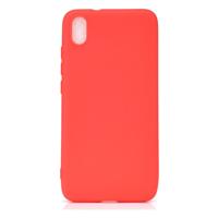 Shop4 - Xiaomi Redmi 7A Hoesje - Zachte Back Case Mat Rood