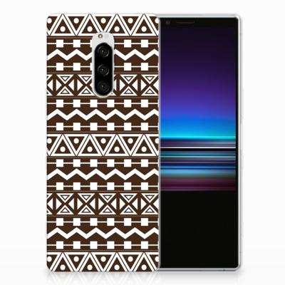 Sony Xperia 1 TPU bumper Aztec Brown