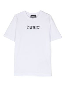 DSQUARED2 KIDS t-shirt en coton à logo imprimé - Blanc