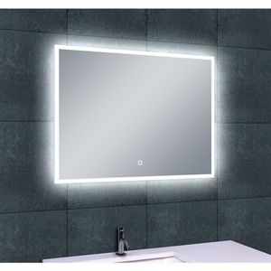 Quatro Led Spiegel 80X60 cm Aqua Splash