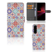 Sony Xperia 1 III Bookcase Tiles Color - thumbnail