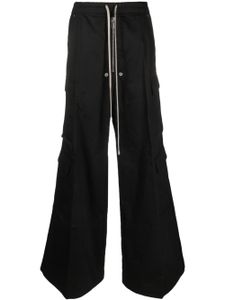 Rick Owens DRKSHDW pantalon Cargobelas à lien de resserrage - Noir