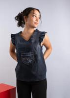 Upcycled Top in size M by Pixel Polly - thumbnail