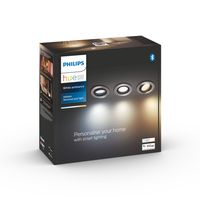 Philips Lighting Hue LED-plafondspots 871951434282800 Hue White Amb. Milliskin Einbauspot 3 flg. aluminium 3x350lm inkl. Dimmschalter GU10 15 W - thumbnail