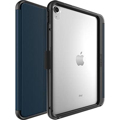 OtterBox Symmetry Folio-hoes voor iPad 10,9-Inch (10e gen 2022), schokbestendig, valbestendig, dunne beschermende folio-hoes, getest volgens militaire standaard, Blauw