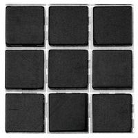 63x stuks mozaieken maken steentjes/tegels kleur zwart 10 x 10 x 2 mm   -