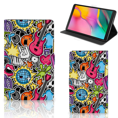 Samsung Galaxy Tab A 10.1 (2019) Tablet Hoes met standaard Punk Rock Samsung Galaxy Tab A 10.1 (2019) Tablet Hoes met standaard Punk Rock