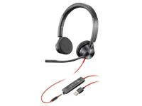 POLY 3325 Headset Bedraad Hoofdband Oproepen/muziek USB Type-C Zwart