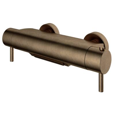Hotbath Cobber Thermostatische Badmengkraan Cascade Uitloop Verouderd Messing B021
