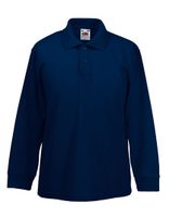 Fruit of the Loom F504K Kids Long Sleeve 65/35 Polo - thumbnail