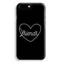 Friends heart black: iPhone 8 Plus Volledig Geprint Hoesje