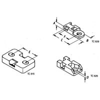 Helukabel TC 826 Bevestigingssokkel Schroefbaar 93044-1000 Hittebestendig Transparant 1000 stuk(s) - thumbnail