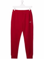 Emporio Armani Kids pantalon de jogging à logo imprimé - Rouge