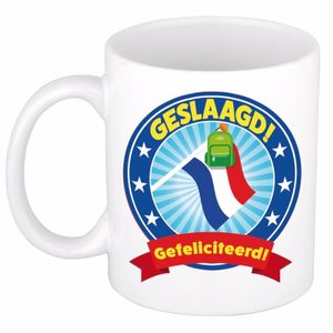 Geslaagd gefeliciteerd cadeau mok 300 ml   -