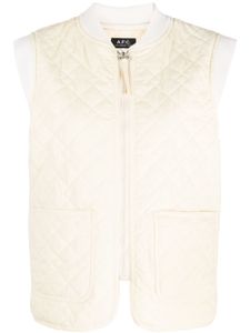 A.P.C. gilet Elea à design matelassé - Tons neutres