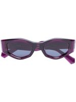 VALENTINO GARAVANI EYEWEAR lunettes de soleil à ornements Rockstud - Violet