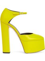 Giuseppe Zanotti escarpins plateforme à bout carré - Jaune - thumbnail