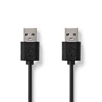 Valueline USB 2.0-stekker naar stekker, 1,00 m, zwart