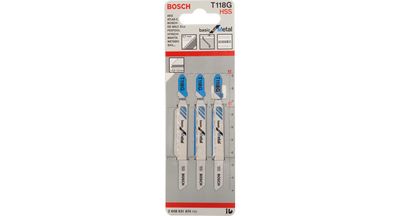 Bosch Accessories 2608631674 Decoupeerzaagblad T 118 G Basic for Metal, verpakking van 3 stuks 3 stuk(s)