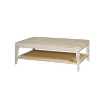 Tower Living Salontafel Vincenza Mangohout en rotan, 135 x 75cm - Wit - thumbnail