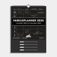 Familieplanner 2025 incl. Markers Groot