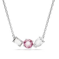 Swarovski 5668275 Ketting Mesmera zilverkleurig-roze-wit 38-45 cm - thumbnail