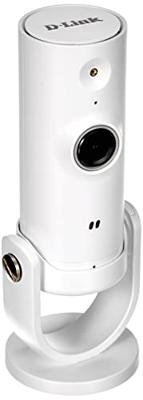 D-Link DCS-8000LH/B Mini Indoor IP-beveiligingscamera, 720p HD, Wi-Fi-verbinding, cloudopname, geluids- en bewegingsdetectie, dag- en nachtzicht, compatibel met Alexa en Google Assistant - Britse