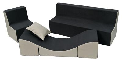 Viking Choice  Schuim meubelset peuter compleet grijs & beige