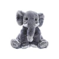 Pluche olifant dierenknuffel grijs 25 cm