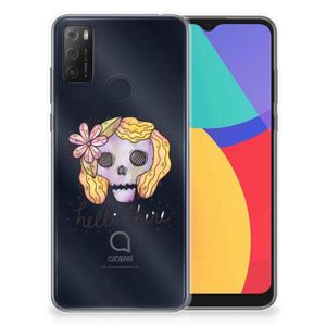 Silicone Back Case Alcatel 1S (2021) Boho Skull