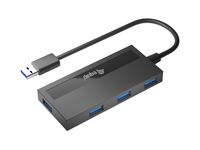 Equip 128956 interface hub USB 3.2 Gen 1 (3.1 Gen 1) Type-A 5000 Mbit/s Zwart - thumbnail