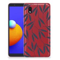 Samsung Galaxy A01 Core TPU Case Leaves Blue
