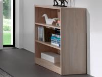 Boekenkast ESPACITO 3 opbergvakken sonoma eik (breedte: 72 cm)