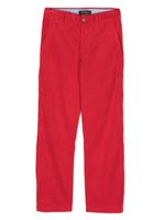 Ralph Lauren Kids pantalon en velours côtelé à coupe droite - Rouge