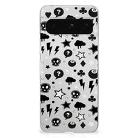 Silicone Back Case Google Pixel 8 Pro Silver Punk - thumbnail