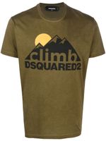 DSQUARED2 t-shirt Climb à logo imprimé - Vert - thumbnail