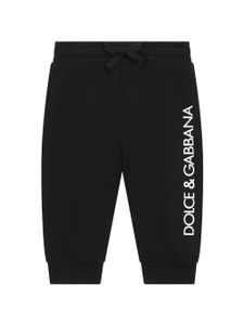 Dolce & Gabbana Kids pantalon de jogging à logo imprimé - Noir