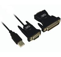 Sweex USB naar seriële kabel, zwart, adapter voor kabel (zwart)