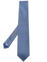 Corneliani cravate en soie à motif jacquard - Bleu