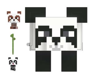 Minecraft Mob Head Minis Playset Panda Playhouse