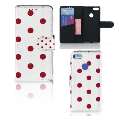 Motorola Moto E6 Play Book Cover Cherries