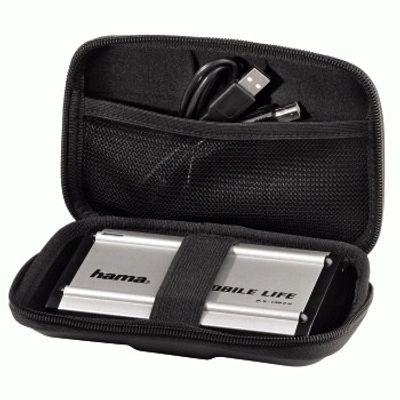 Hama 2.5" HDD Case "EVA", black EVA (Ethyleen-vinyl-acetaat) Zwart
