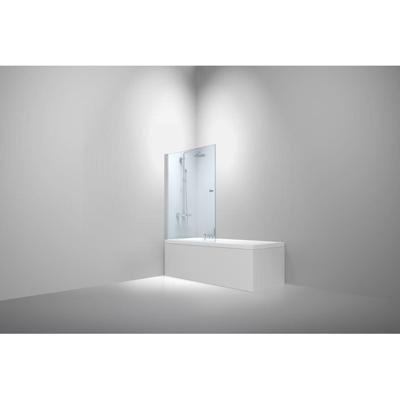 Van Rijn Products ST02 Badwand - 80x150cm - incl glasbehandeling - chroom ST02800 Van Rijn Products ST02 Badwand - 80x150cm - incl glasbehandeling - chroom ST02800