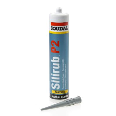 Soudal Silirub P2 grijs 310ml Soudal Silirub P2 grijs 310ml