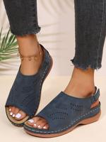 Uitknippen klittenband Vintage Casual klittenband Wig Sandalen