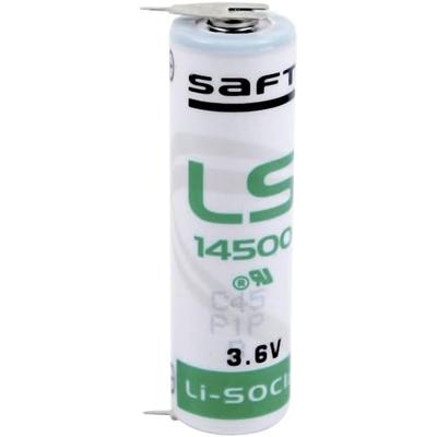 Saft LS 14500 2PF Spezial-Batterie Mignon (AA) U-Lötpins Lithium 3.6V 2600 mAh 1St.