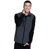 Softshell zomer vest/bodywamer antraciet/zwart voor heren