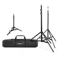 Walimex Lampstatief set met tas (4-delig)