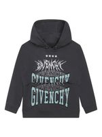 Givenchy Kids hoodie à logo brodé - Gris